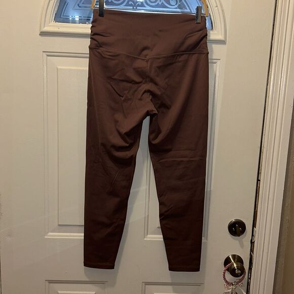 Ododos Womens Criss Cross Waist Rose Pink Size Large Leggings Active Comfy - Picture 2 of 4